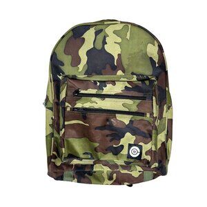 Green 16" Lumberjack Classic Green Camo Backpack by BLU - one small discoloratio
